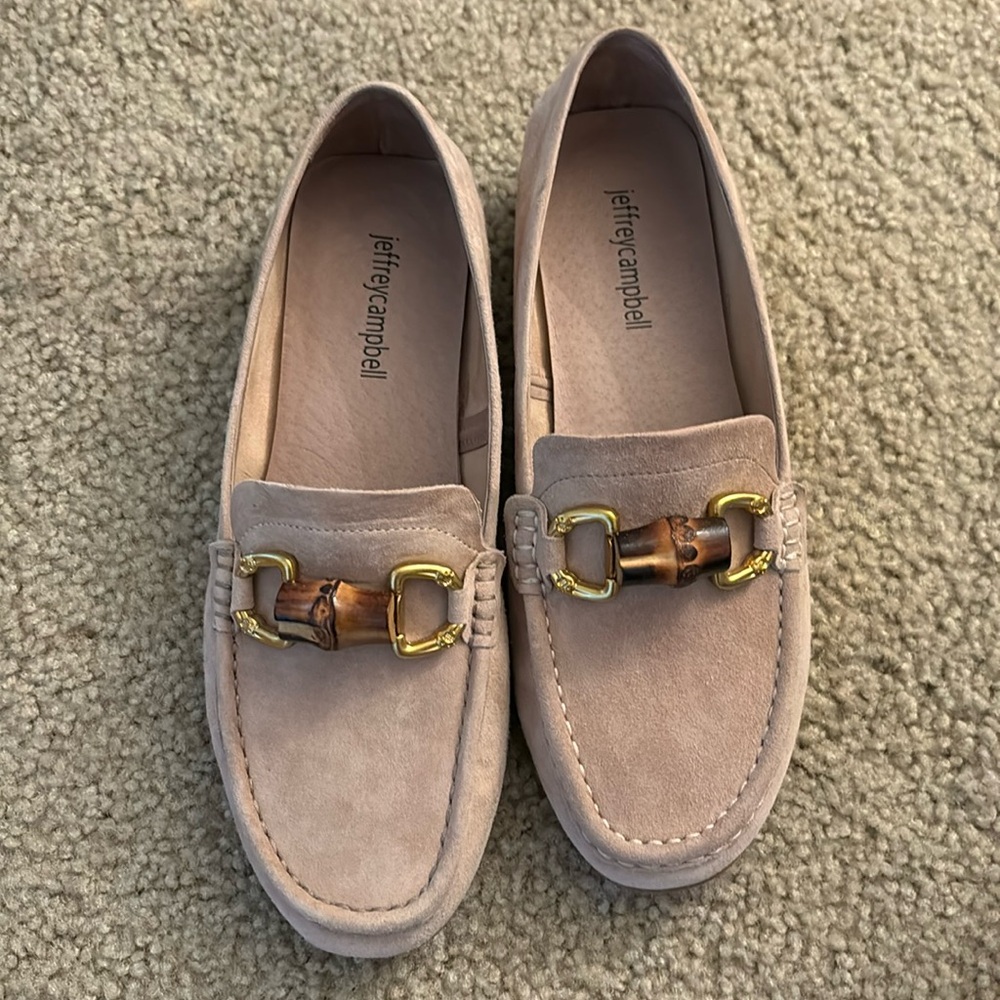 Jeffrey Campbell suede loafers sz 37, US 6